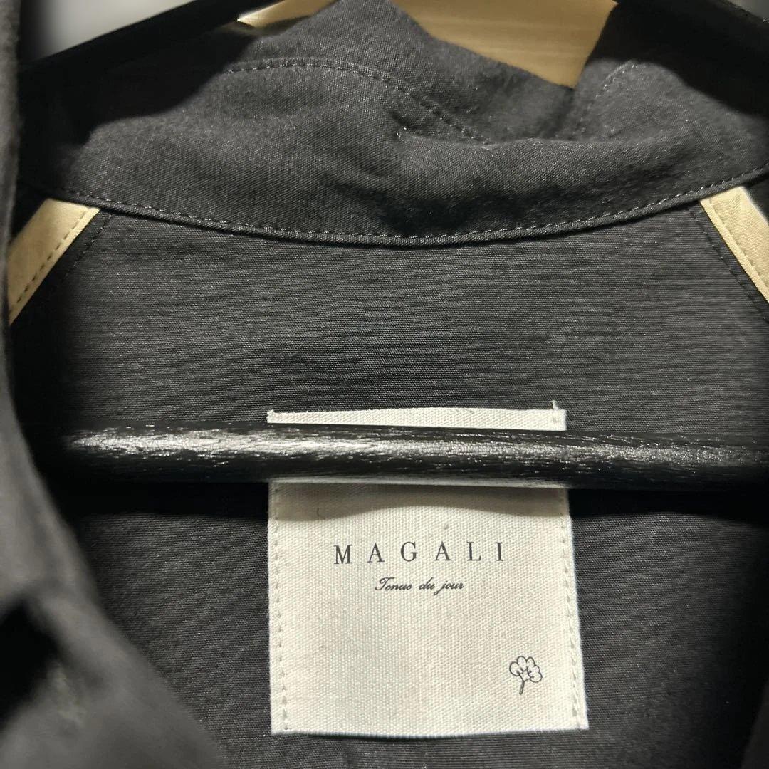MAGALI ブラック ロングコート