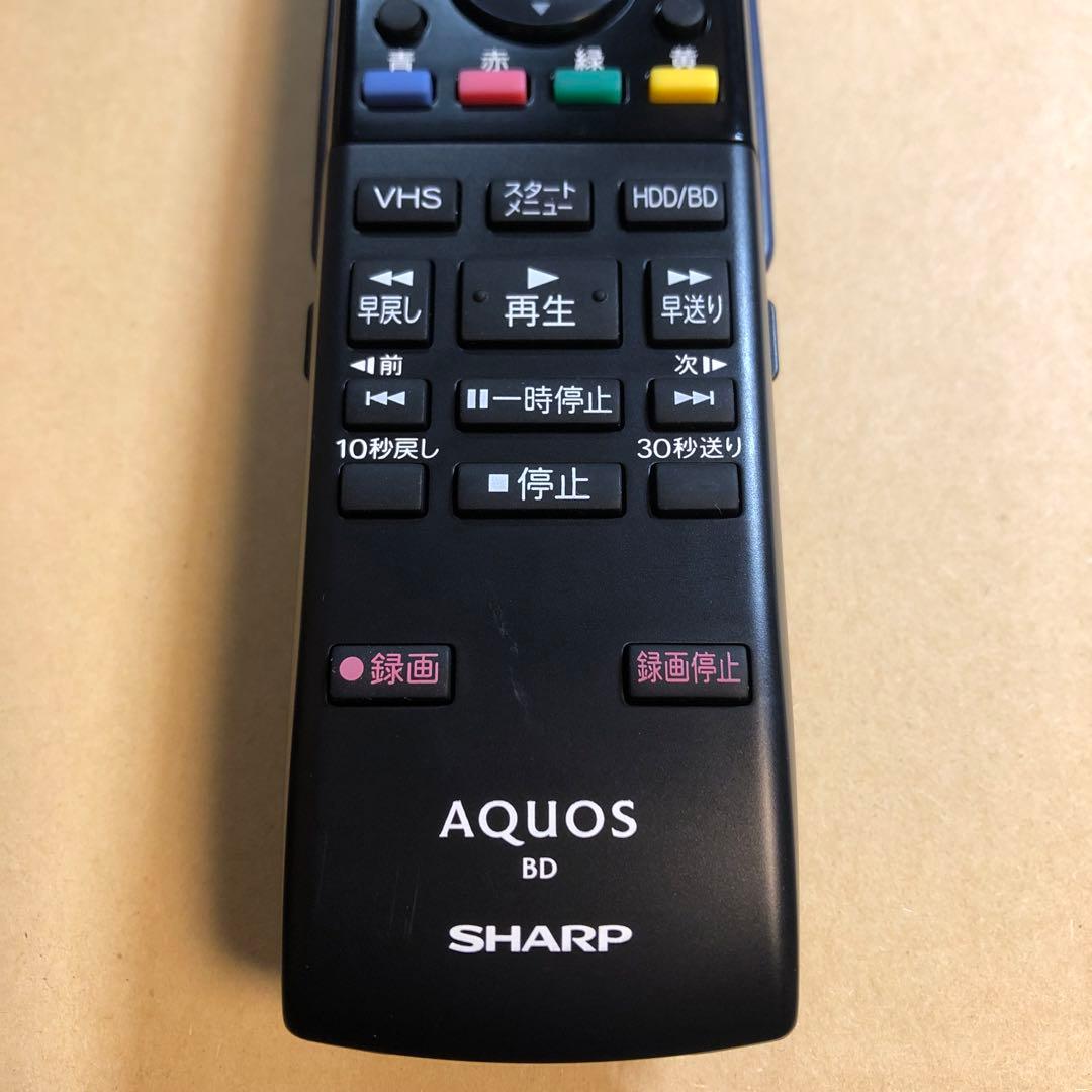貴重 動作良好 SHARP AQUOS VHS機能搭載 ブルーレイレコーダー