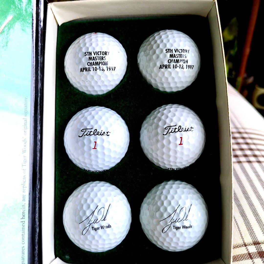 タイガー・ウッズ マスターズ　優勝記念 サイン入りゴルフボール6個セット