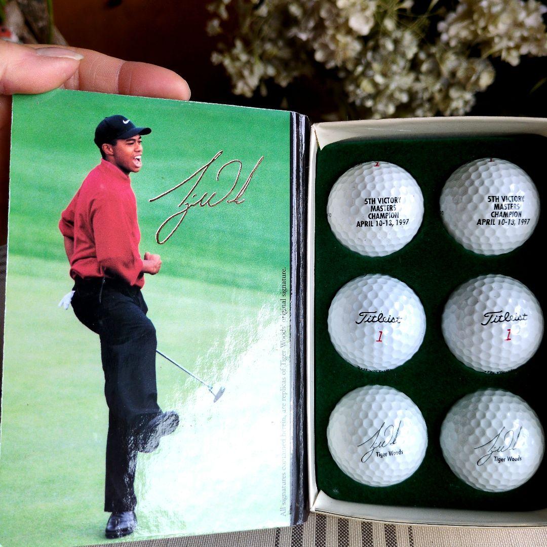 タイガー・ウッズ マスターズ　優勝記念 サイン入りゴルフボール6個セット