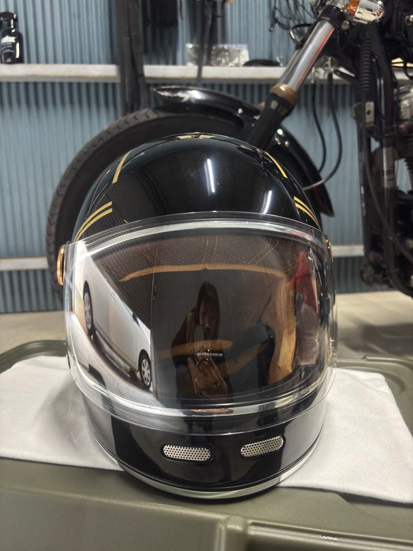 By cityフルフェイスヘルメット ロードスター3ブラック/ゴールド ハーレー