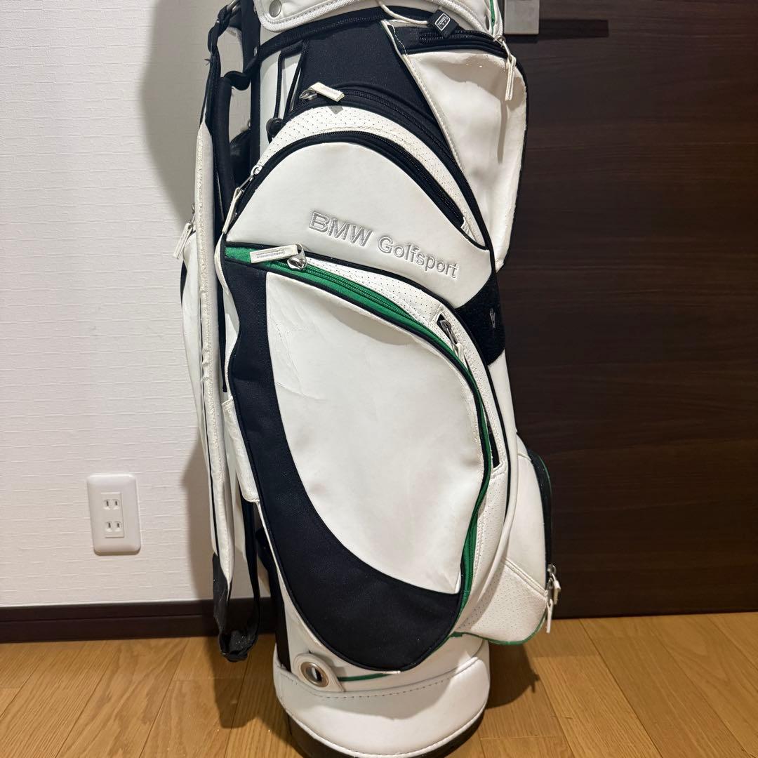BMW Golfsport キャディバッグ ゴルフバッグ ホワイト/ブラック