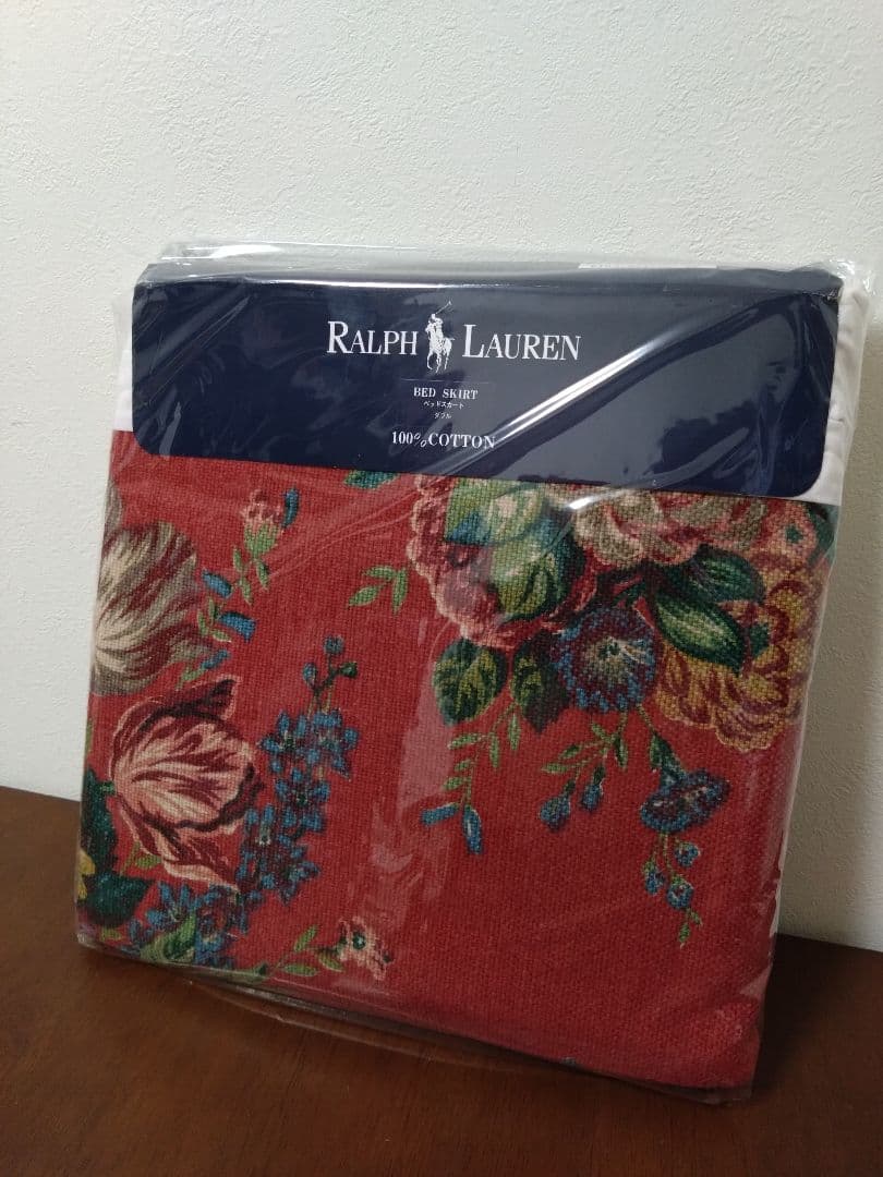 ラルフローレン　ベッドスカート　ダブルベッド　花柄　D 135✕200　シーツ