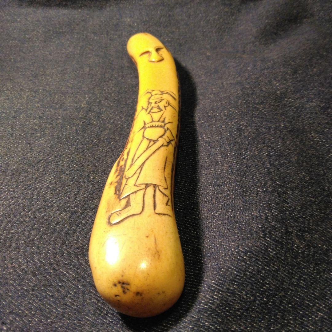 古い　キセル入れ　骨董 鹿の角