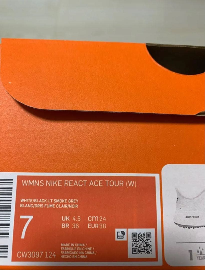 【新品】NIKE REACT ACE TOUR ゴルフシューズ 24cm