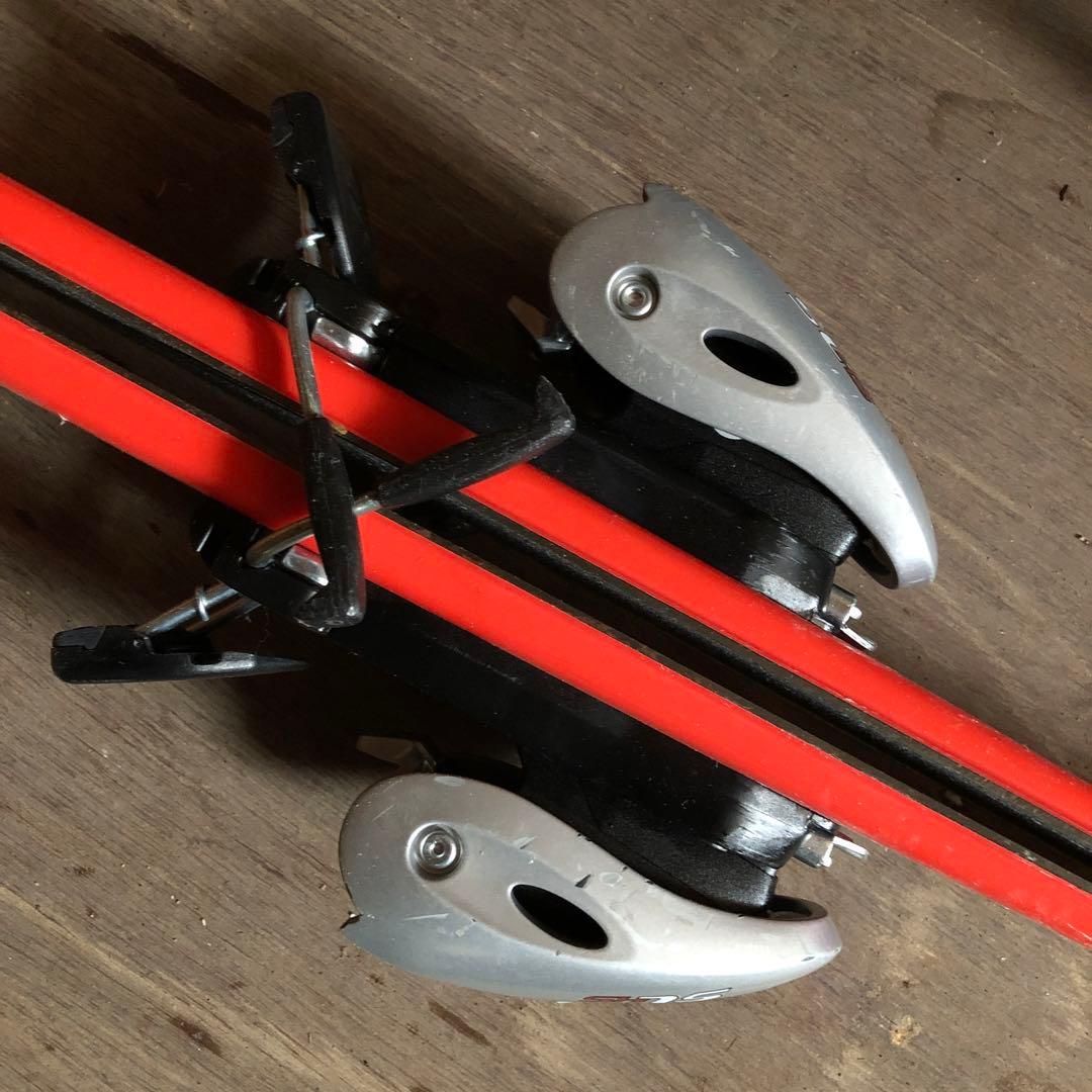 ジュニアスキーセット　スキー板　　ビンディング　ストック　ホルダーベルト