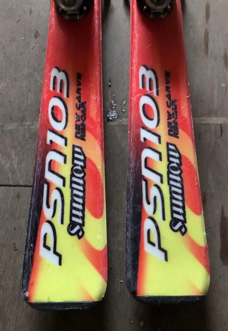 ジュニアスキーセット　スキー板　　ビンディング　ストック　ホルダーベルト