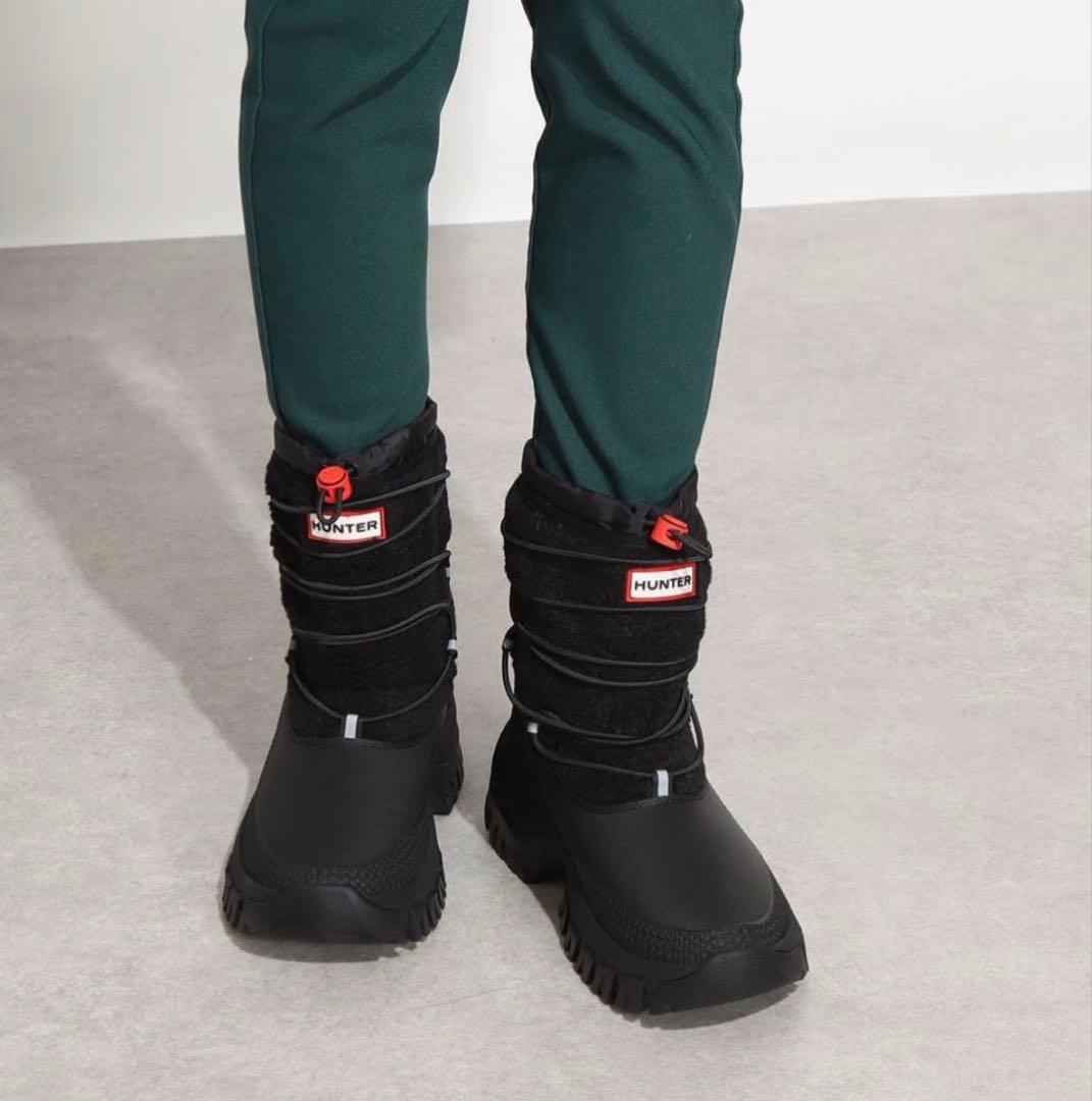 《HUNTER》 BOOT スノーブーツ　ワンダー　ショート　シェルパ