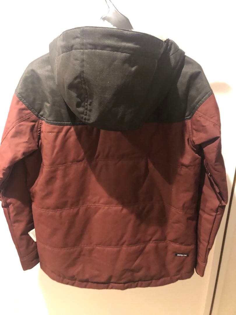 【新品未使用】赤茶色 フード付きジャケット Sサイズ