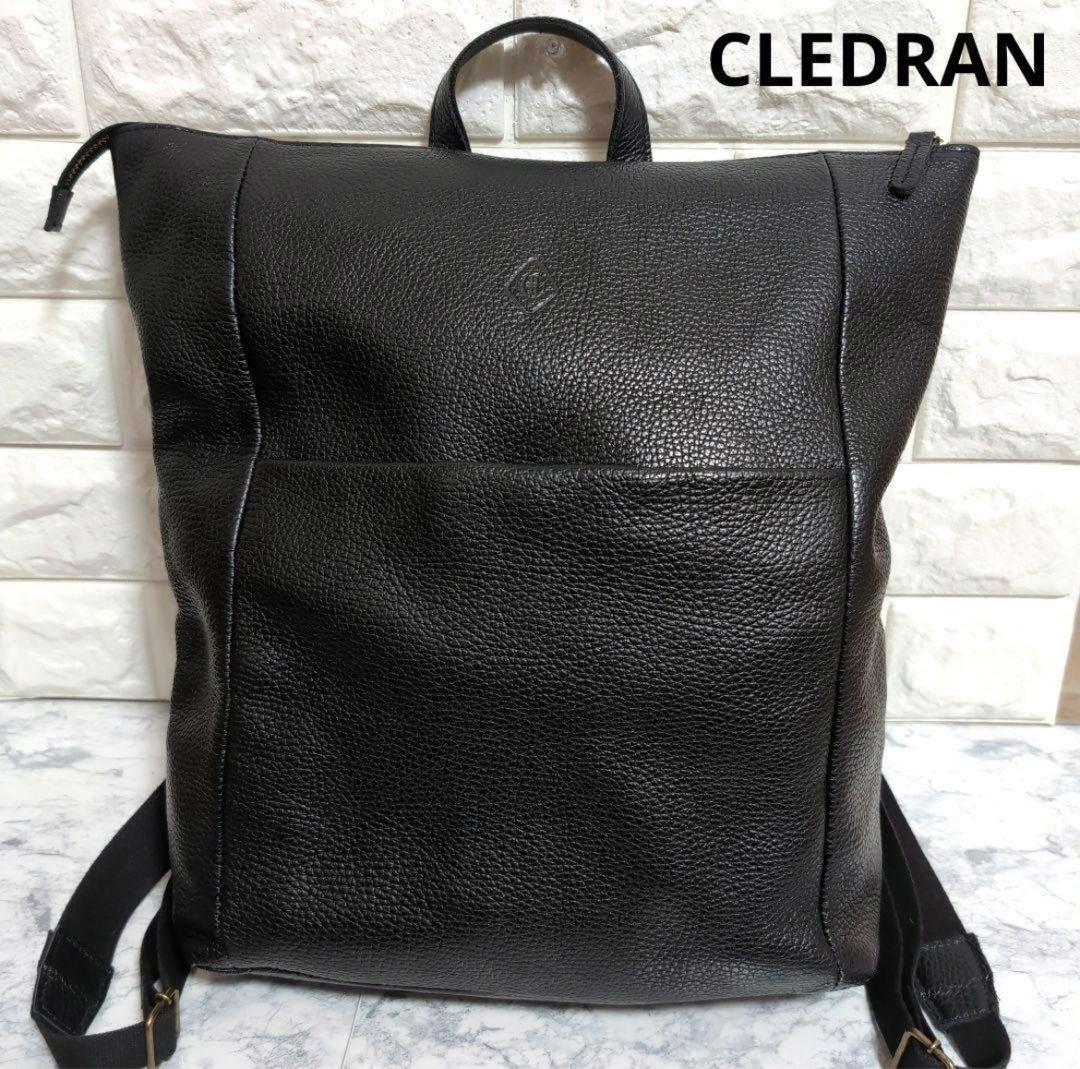 お値下げしました！ CLEDRAN 本革 リュック バック シボ革