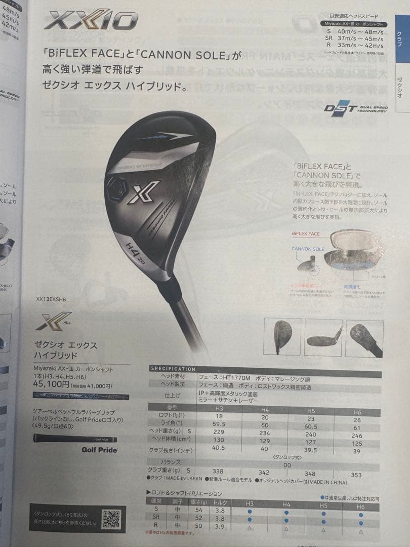 新品 ゼクシオ エックス AX-Ⅲ 2024 H3 R XXIO X eks