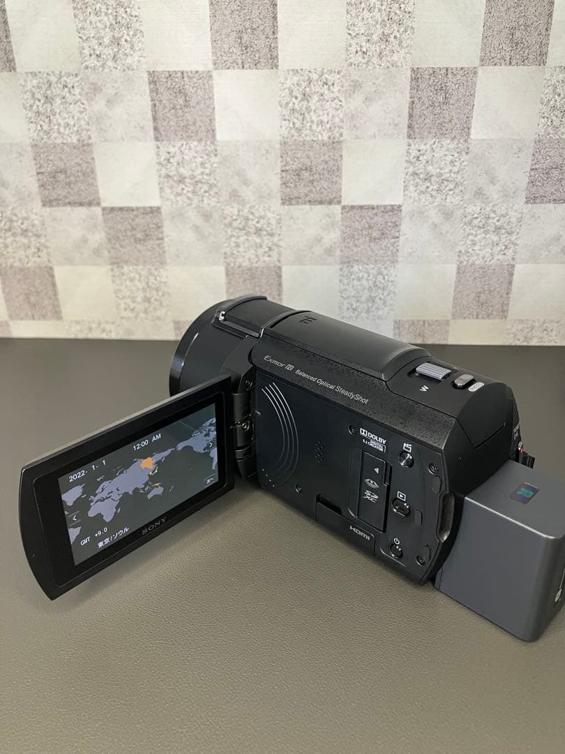 【美品】SONY 4Kビデオカメラ FDR-AX45A（ブラック）