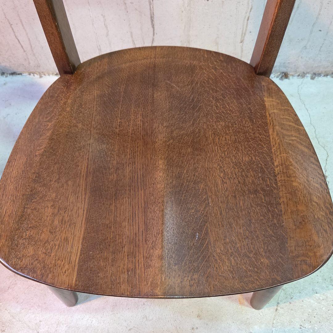 柏木工「ソフィー」 アームチェア 座面低め ダークブラウン ナラ材 2脚セット②