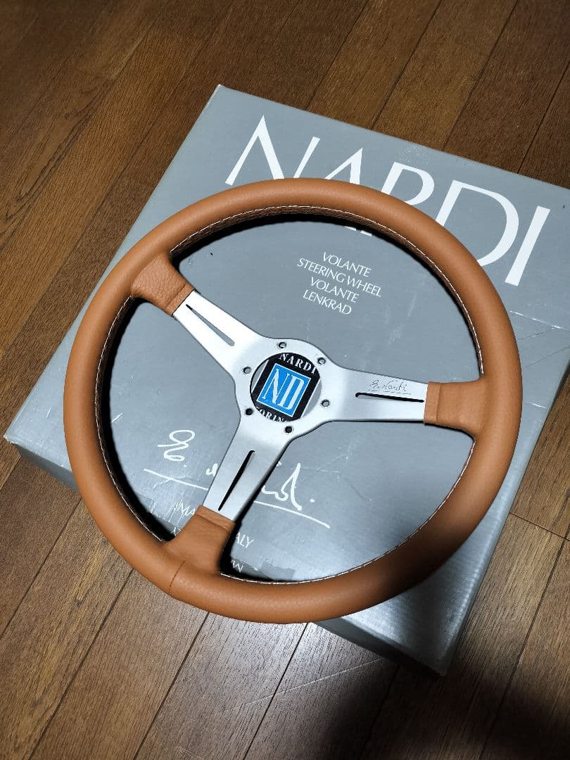 張り替え済み美品☆ナルディ36Φステアリング☆検NARDI走り屋旧車当時物
