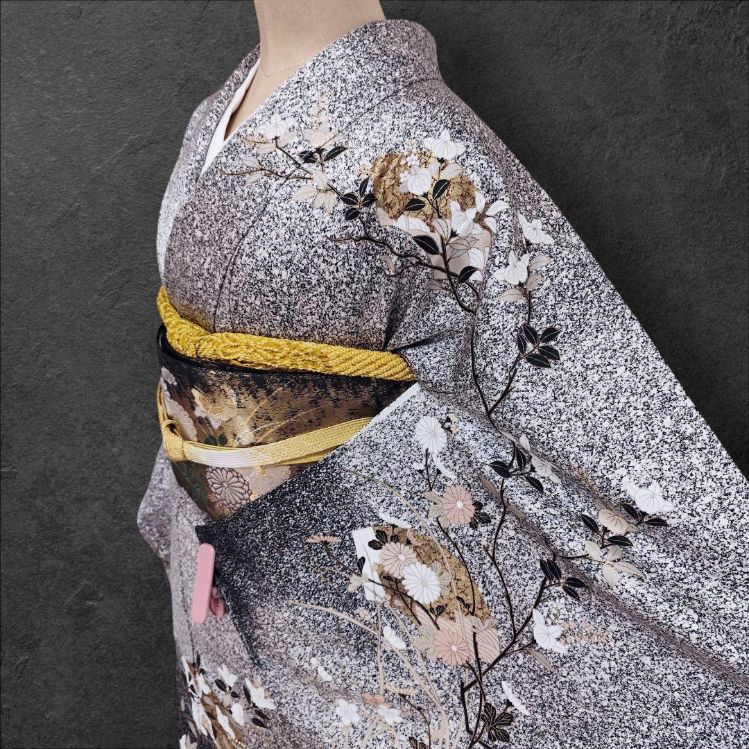 6560❱ フルセット 訪問着 白 黒 袋帯 入学式 卒業式 正絹 着物 - メルカリ