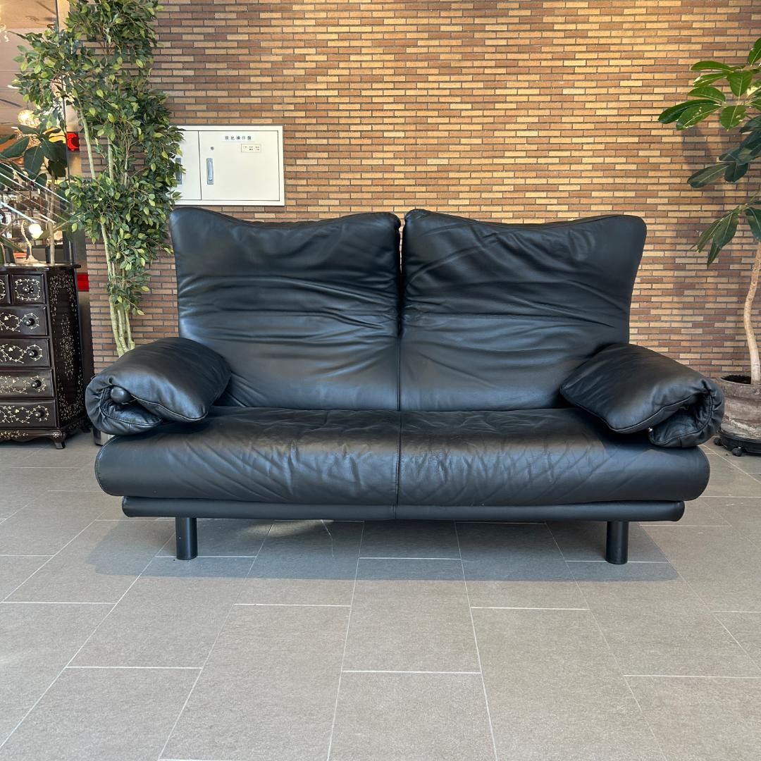 新春還元セール♥Poltromec Gemini 本革ソファ 2人掛け