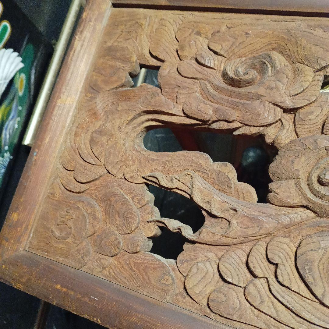 天女 欄間 大型 彫刻 木彫 女神 神様 龍 雲 和柄 現状品 - メルカリ