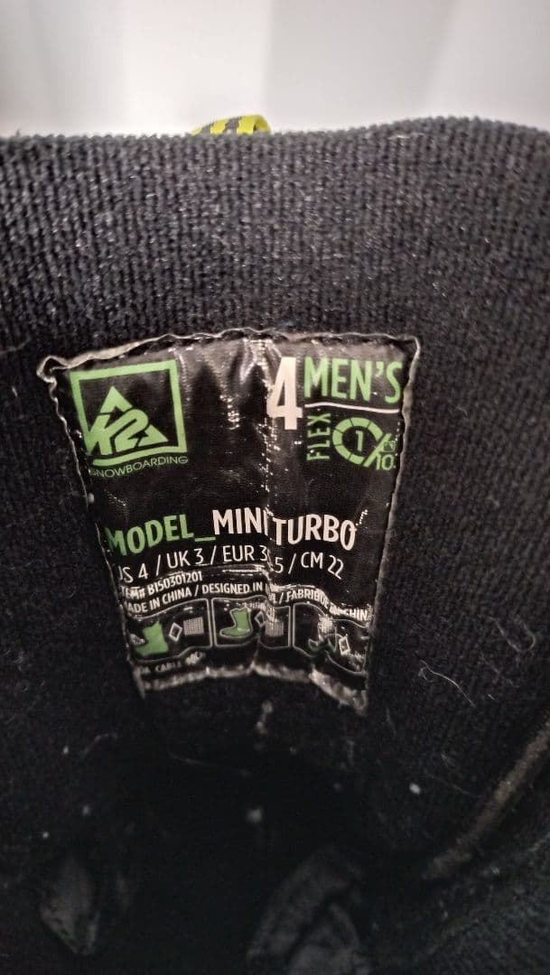 K2 スノーボード3点セット BOYS GROM PKG 120cm