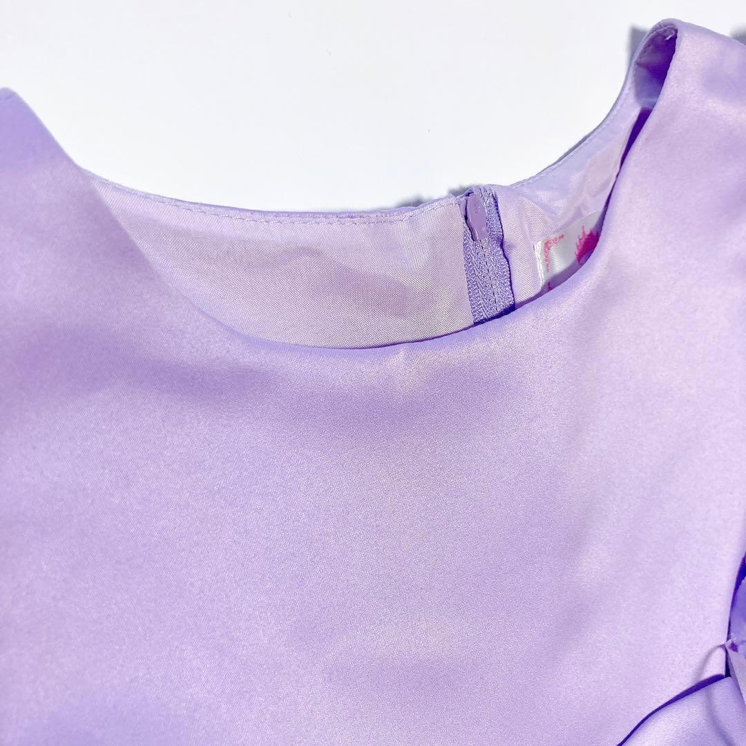 ラベンダー 刺繍 120 セレモニー 入学 卒園 発表会 フォーマル