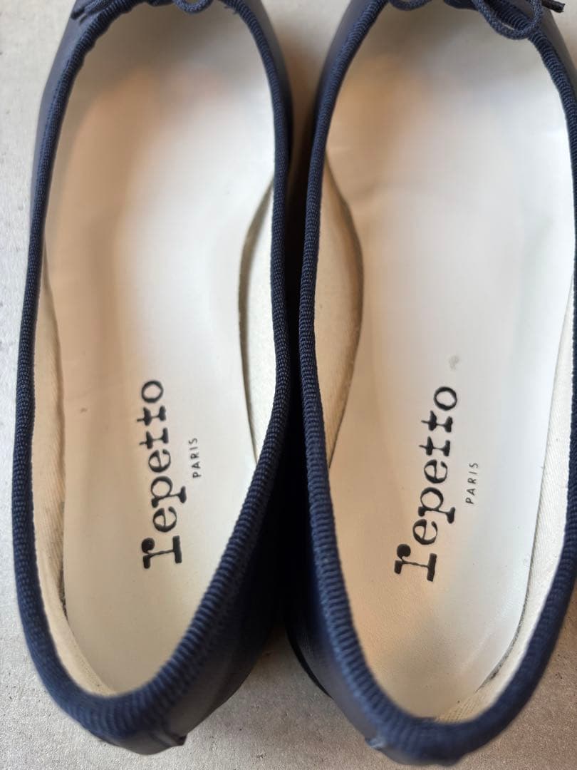Repetto ネイビー バレエシューズ 36.5