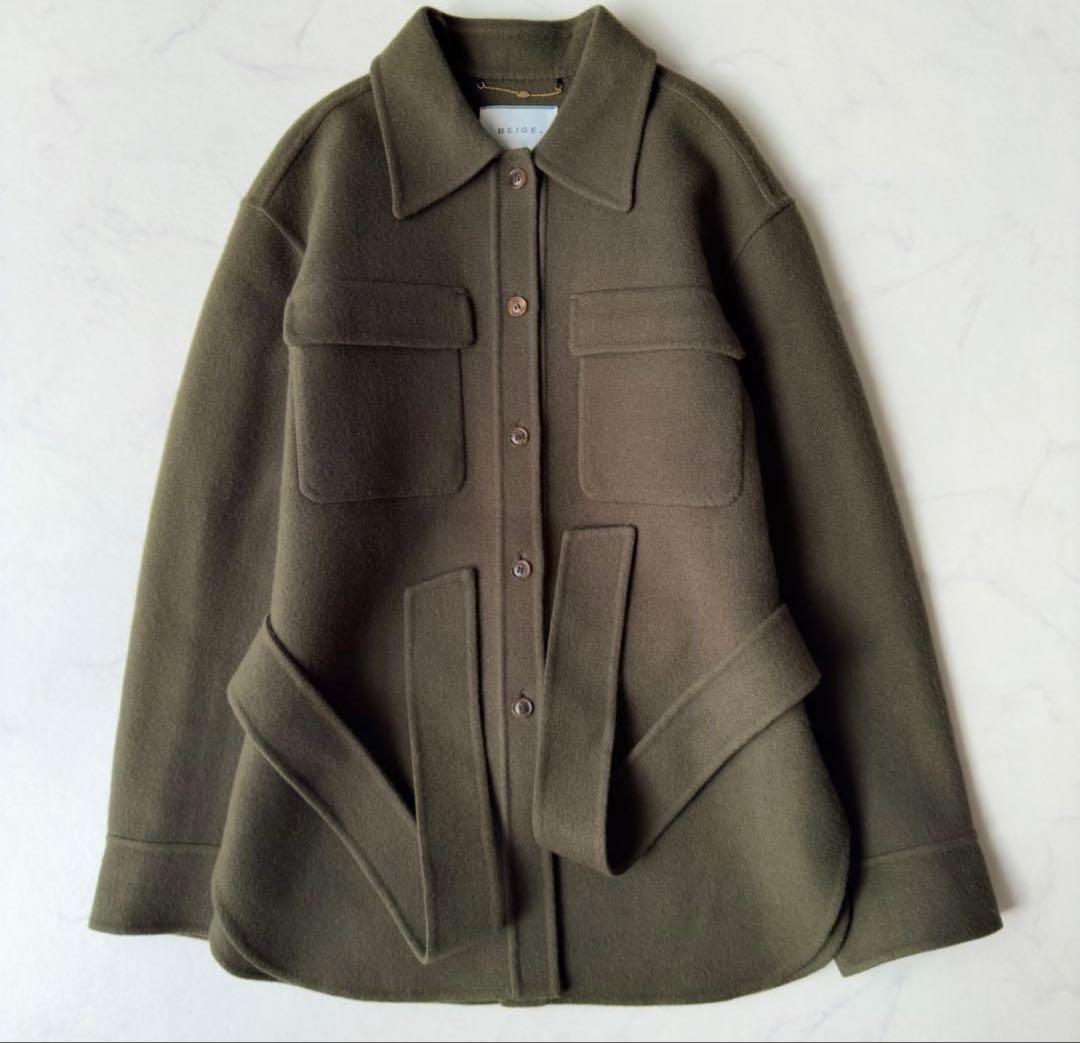 極美品✨定価6.9万　BEIGE　ベイジ　ACTION リバージャケット　カーキ