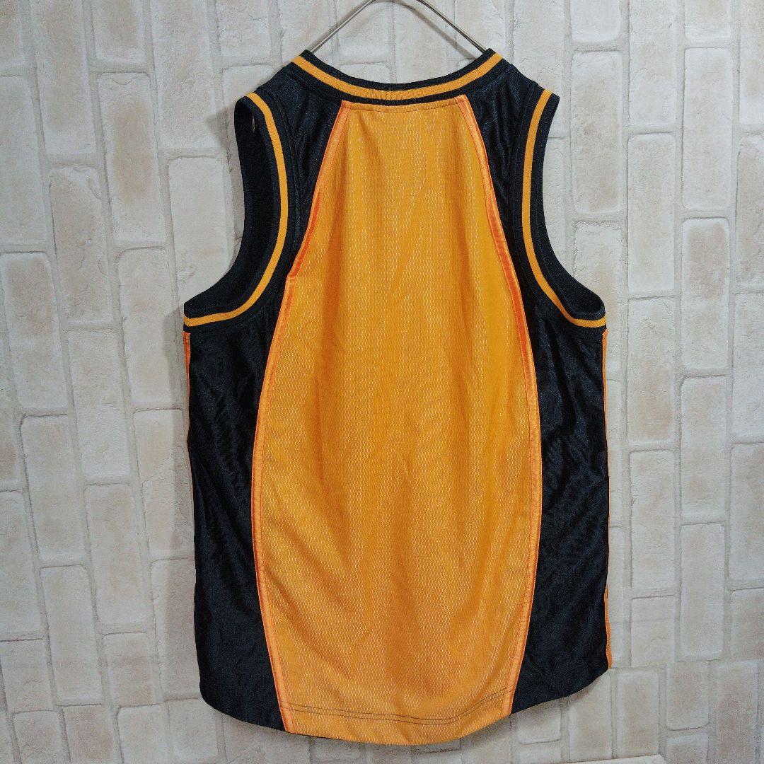 アディダス adidas 90s タンクトップ ノースリーブ オレンジ センター