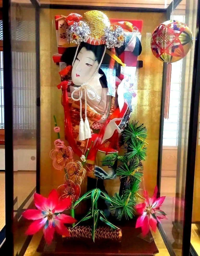 JAPANQuality羽子板の飾り人形　破魔弓2点セットお祝いお正月縁起物遊び