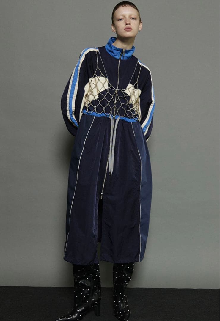 [美品] カラーブロッキングスポーティコート/メゾンスペシャル/サイズフリー