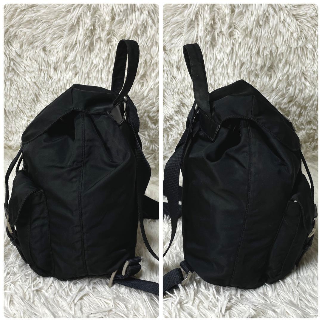 【美品】PRADA プラダ　リュック　バックパック　ナイロン　レディース　黒