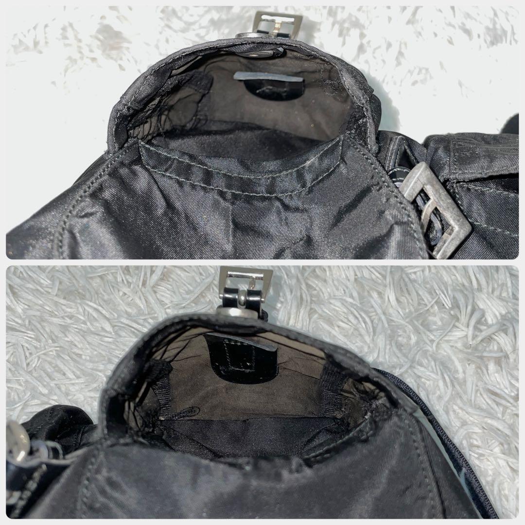 【美品】PRADA プラダ　リュック　バックパック　ナイロン　レディース　黒