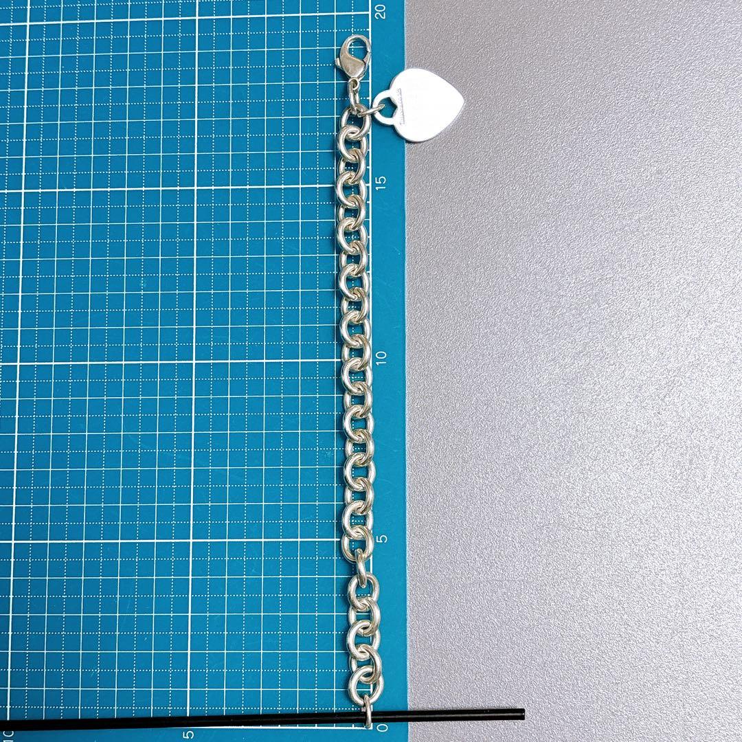 【美品】19.3cm ティファニー ハートタグ ブレスレット SV925