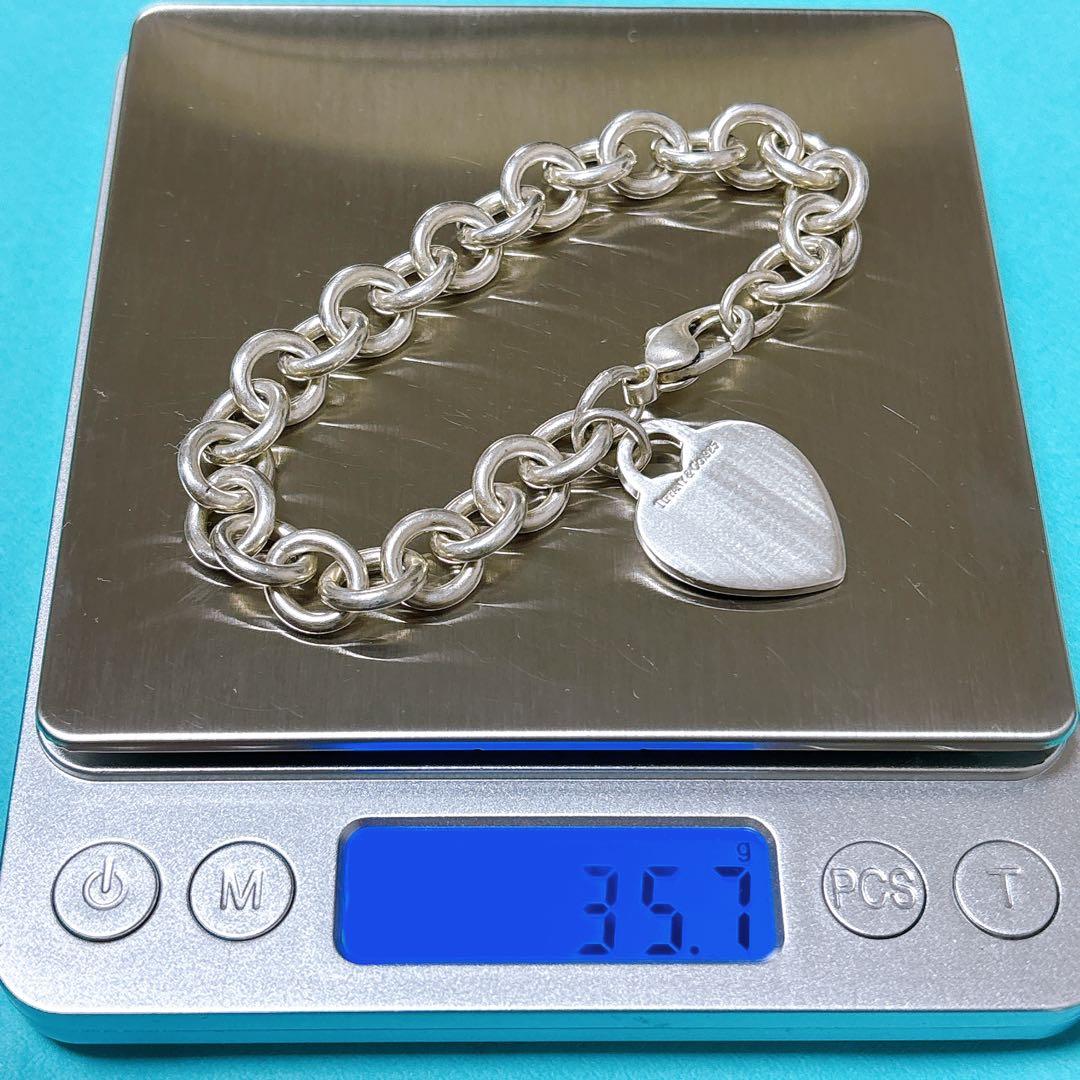【美品】19.3cm ティファニー ハートタグ ブレスレット SV925