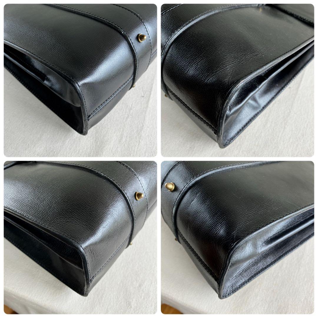 バッグ Felisi Black Leather Tote Handbag 13-44