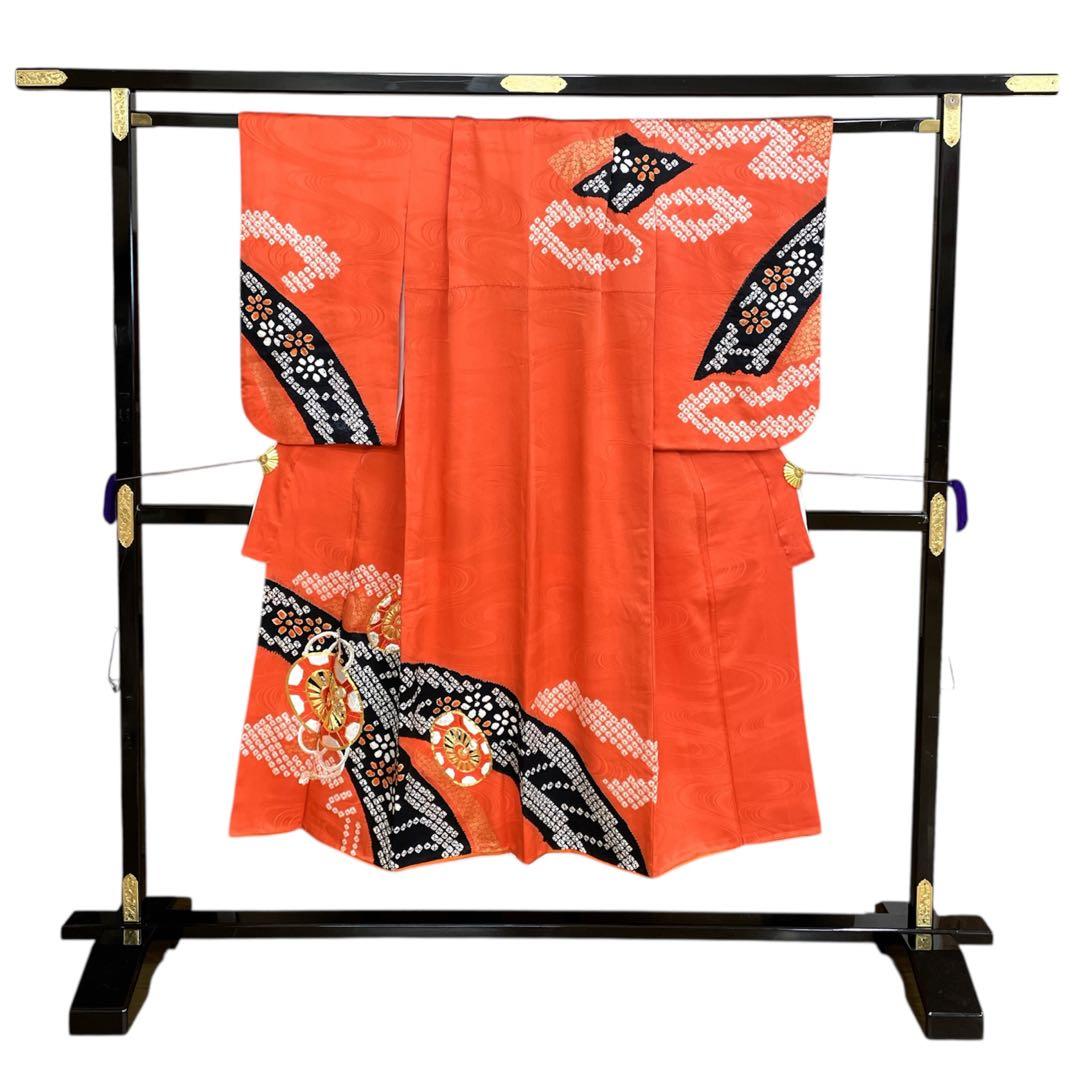 ◎mk-3118 七五三 女の子 着物・帯セット アンティーク 12-19