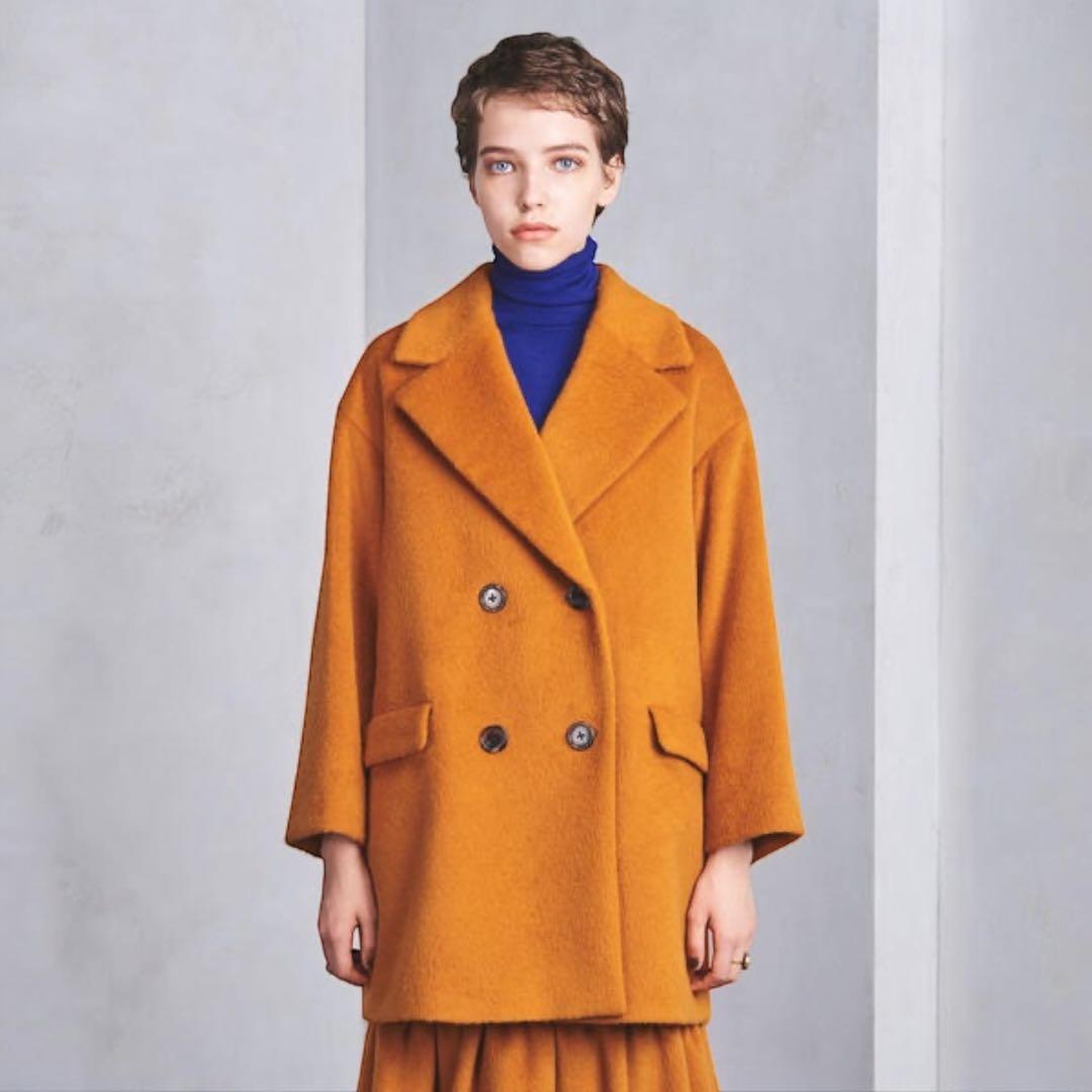 10T242☆UNITED ARROWS シャギー ハーフコート アウター 秋冬