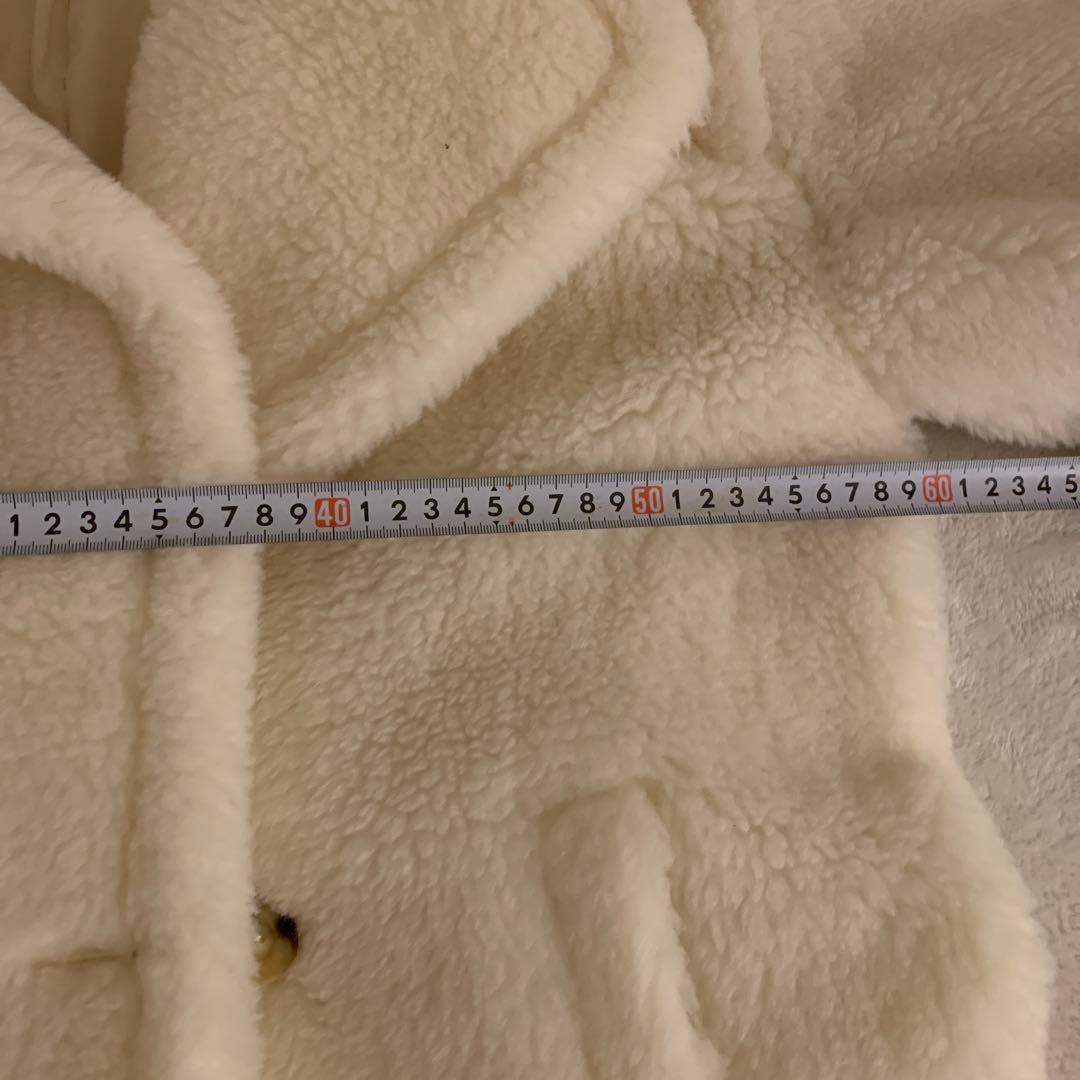 Chi Chan ホワイト ボア　ロングコート