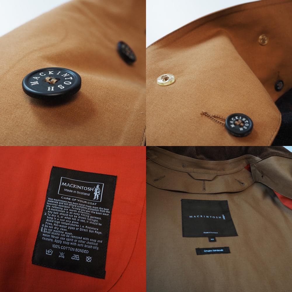 英国製 Loro Piana生地 MACKINTOSH DUNOON 小穴あり