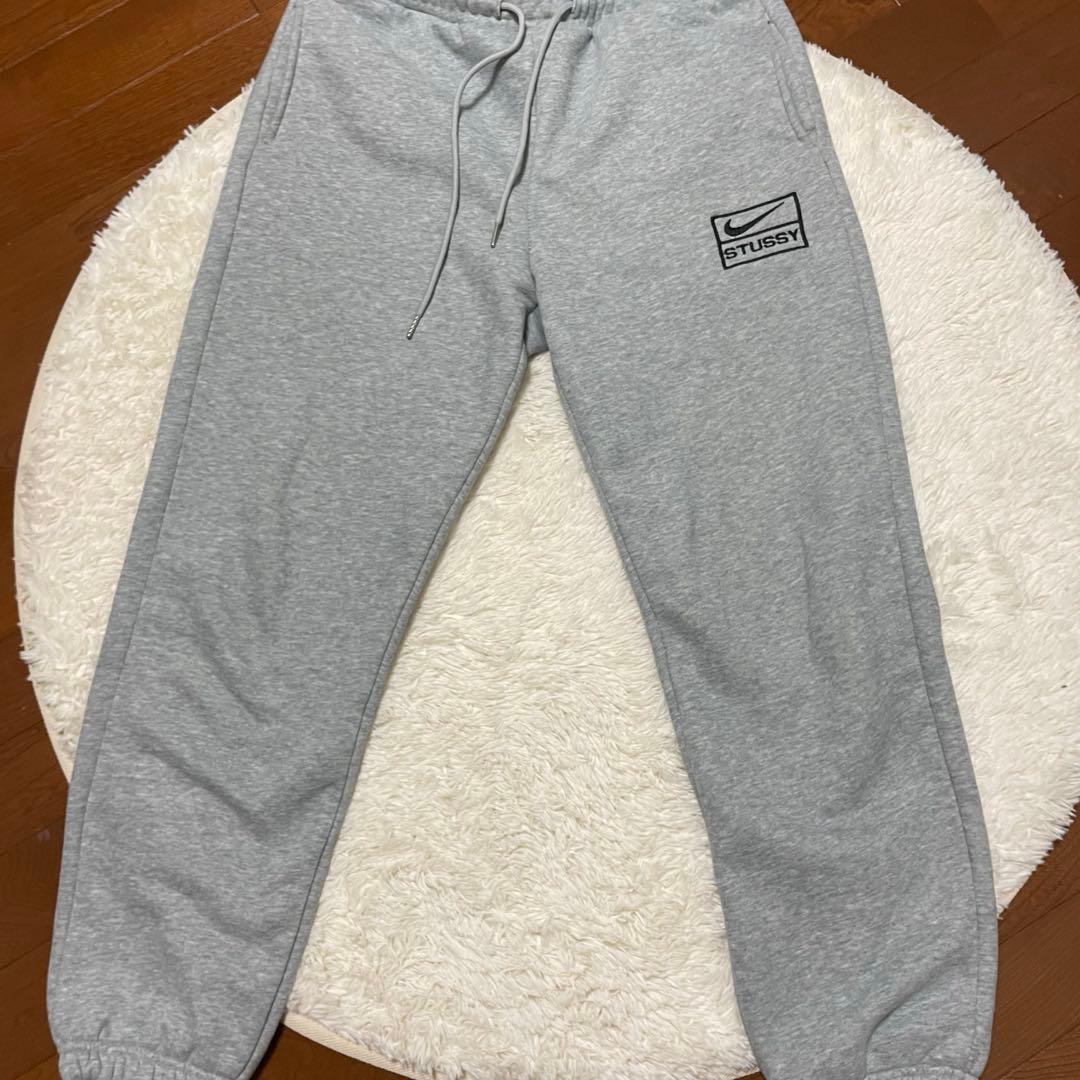 Nike×stussy グレー スウェット セットアップ