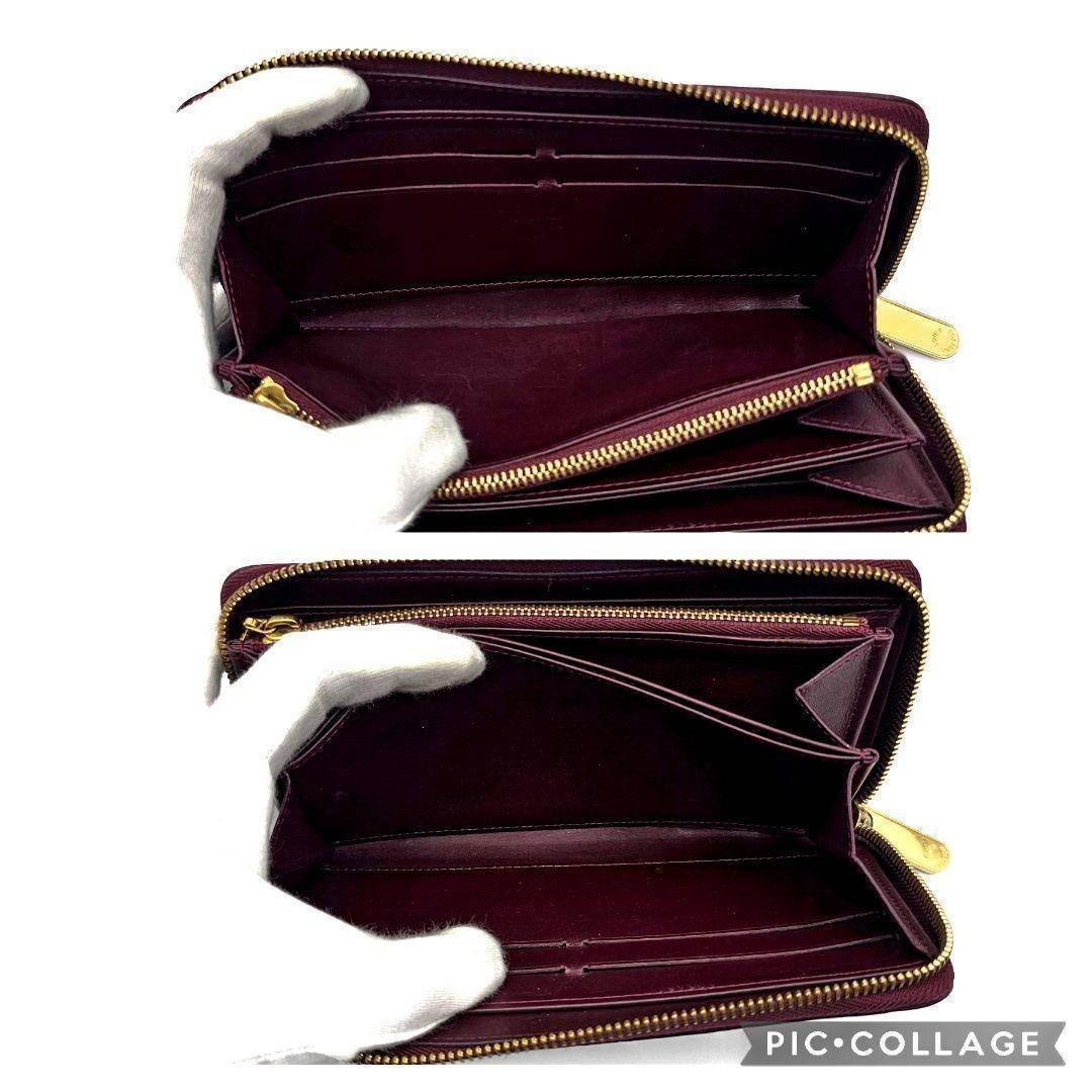 ルイヴィトン ジッピーウォレット ヴェルニ パープル 長財布 E271