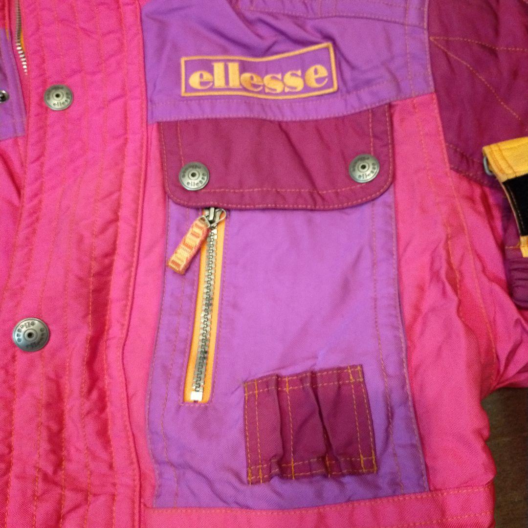 ellesse スキーウェアセット ピンク紫 上下 美品 メンズ Lサイズ