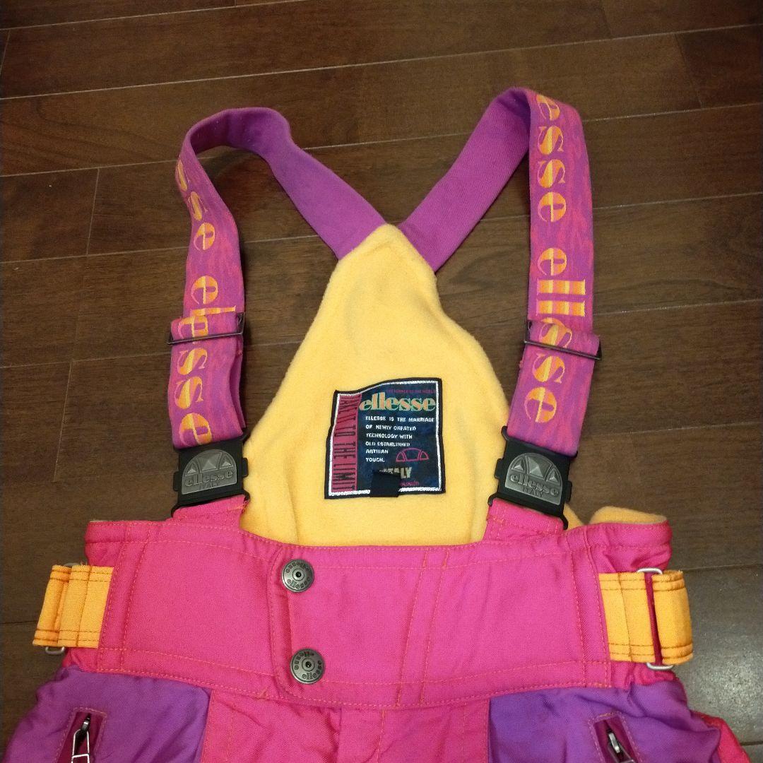 ellesse スキーウェアセット ピンク紫 上下 美品 メンズ Lサイズ