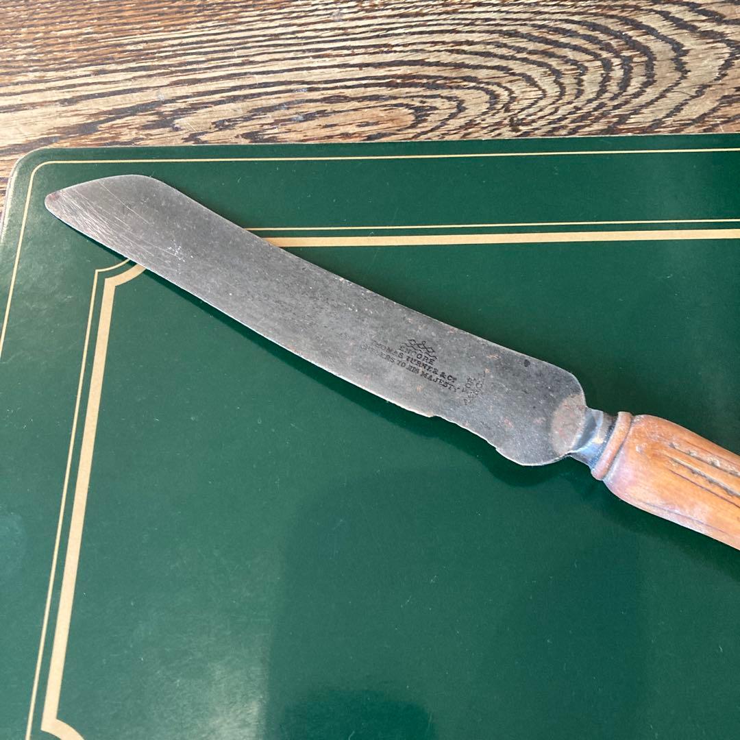 イギリス アンティーク ブレッドボード　ナイフ セット