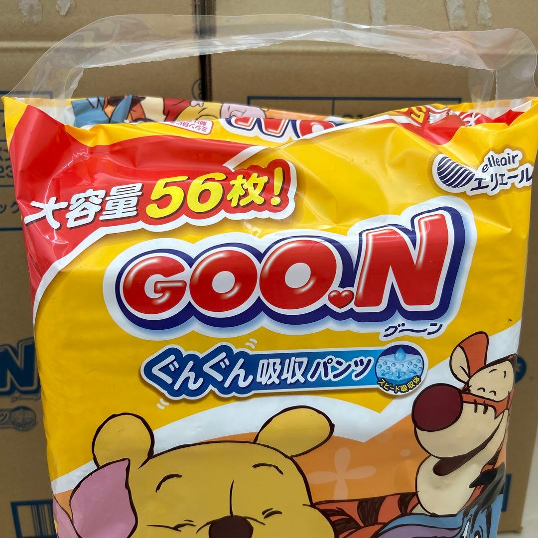 在庫限り　GOO.N Lサイズ おむつ 56枚入り ディズニーデザイン　6袋