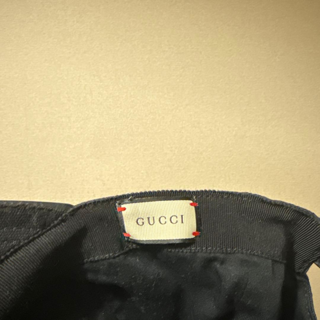 GUCCI ブラック GGパターン キャップ - メルカリ