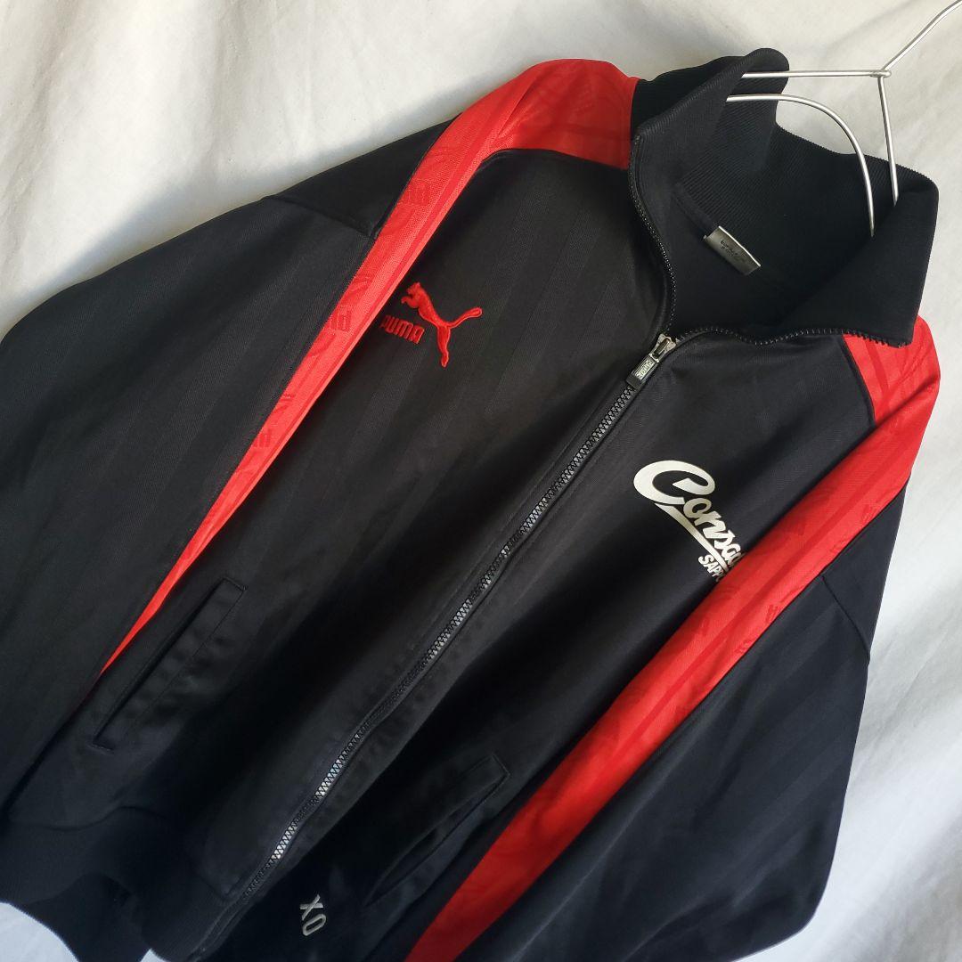90s PUMA コンサドーレ札幌 デカロゴ サイドライン トラックジャケット