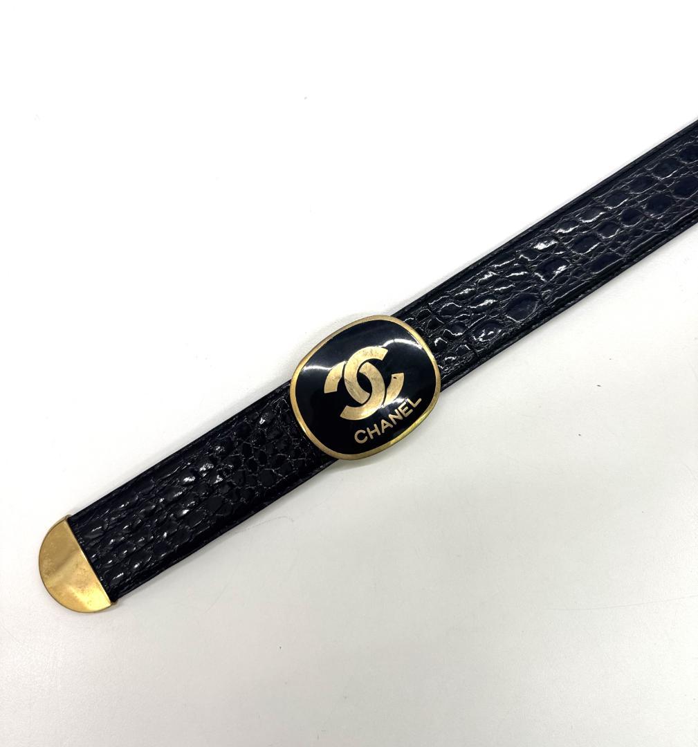 CHANEL シャネル ベルト ブラック　 ヴィンテージ