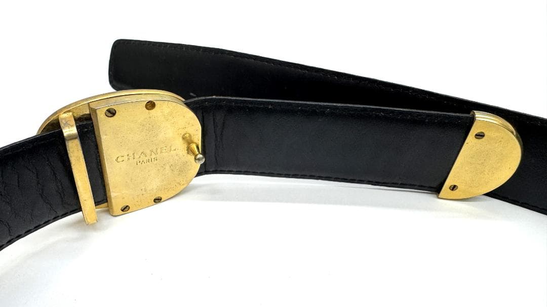 CHANEL シャネル ベルト ブラック　 ヴィンテージ