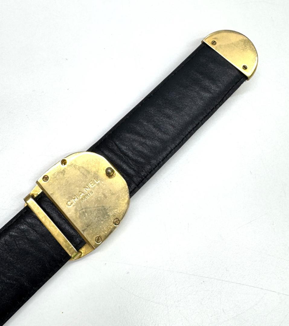 CHANEL シャネル ベルト ブラック　 ヴィンテージ