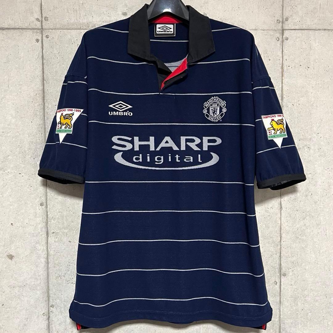 極美品！】99/00 マンチェスター・U ♯7 ベッカム【Mサイズ】パイル地