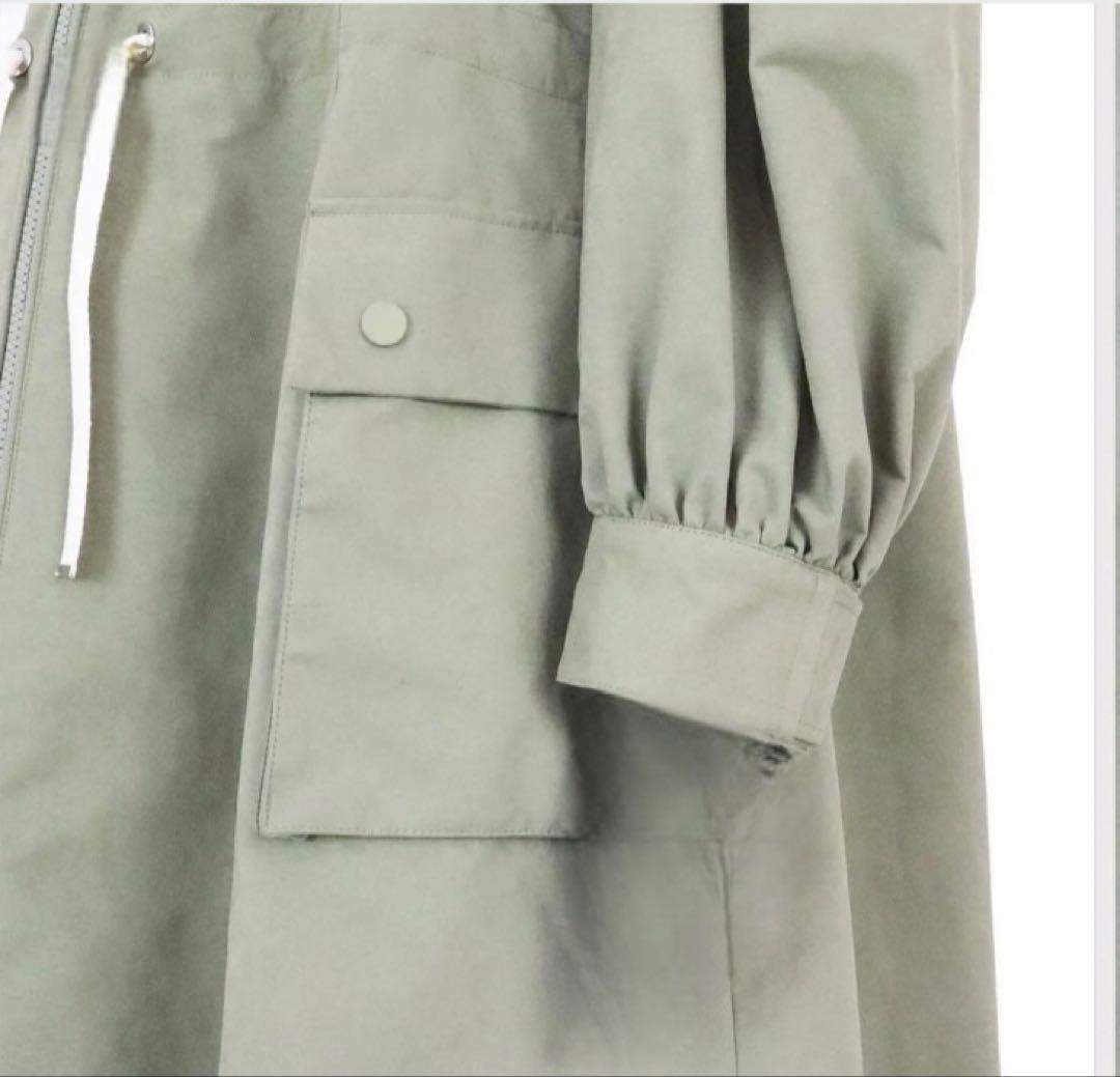 新品】ボーダーズアットバルコニー ボリュームスリーブ コート カーキ